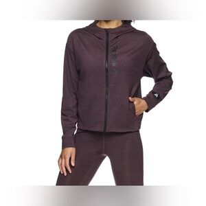 Reebok Women's Flex Cropped Peformance Jacket With Front Pockets, Size L